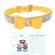thumbnail image 3 of Methold Decoración para mascotas Cachorro Perro Gato Collar ajustable prop Correa Hebilla Rhinestone PULeather Suministros para perros amarillo METRO, 3 of 3
