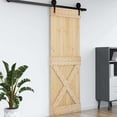 thumbnail image 2 of vidaXL Porte NARVIK 80x210 cm Bois Massif Pin, 2 of 5