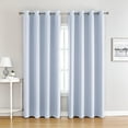 thumbnail image 3 of Living Room Blackout Curtain, Heat Insulation Blackout Curtain, Solid Color Grommet Top, 3 of 5