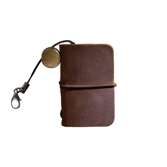 Ywmsfl Portable Travelers Notebook Journal with 1 Round Pendant Unlined 48x32mm