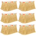 thumbnail image 1 of Falda de mesa Huskein Hawaiian Grass, 27 x 75 cm, 6 unidades, color dorado, 1 of 6