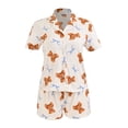thumbnail image 1 of Set de Pijama Secret Treasures para Mujer Camisera y Short con Bolsas Blanco Talla M, 2 Piezas, 1 of 4