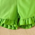 thumbnail image 6 of MEZZALL Baby Girl My First St. Patrick's Day Outfit Ruffle Bodysuit Cake Smash Shorts Clover Clothes, 6 of 7