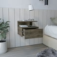 thumbnail image 4 of Floating Nightstand With Drawer And Open Storage Shelves, 4 of 7