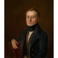 thumbnail image 2 of Anonymous 12x14 Black Ornate Wood Framed Double Matted Museum Art Print Titled: Portrait of Johann Jakob Bachofen (1815-1887) (1835), 2 of 5