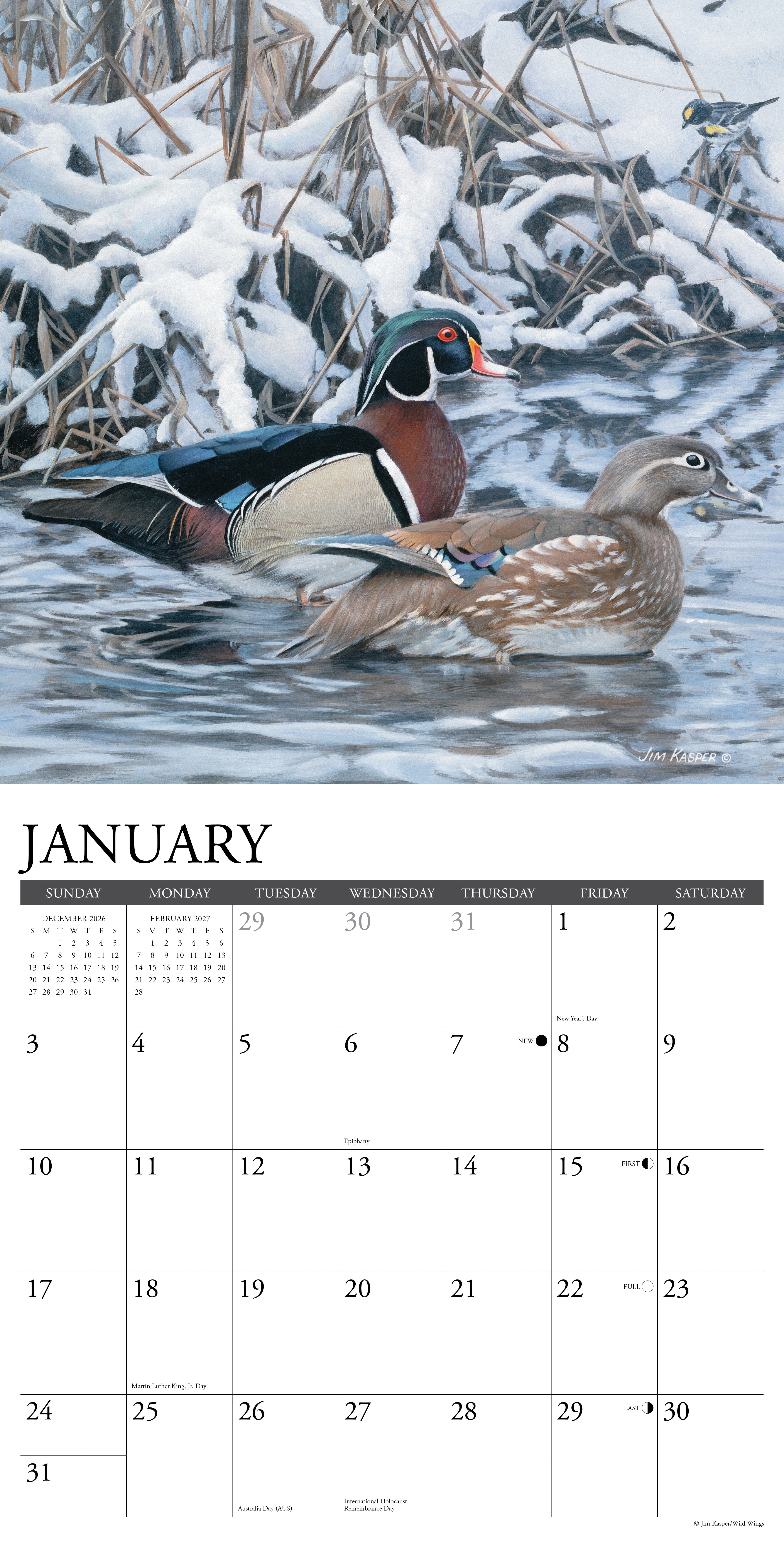 Willow Creek Press, Wild America 2027 Wall Calendar