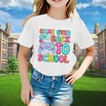 thumbnail image 2 of PMVFHDE T-Shirts Graphiques pour Filles, Manches Courtes, Col Rond, Lumineux et Confortable, Blanc, 6-7 Ans, 2 of 4