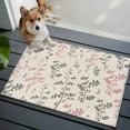 thumbnail image 3 of Bathroom Rugs 2x3 Ft, Pink Grey Botanical Non Slip Area Rugs for Kitchen Bedroom Entryway, Rustic Country Spring Floral Summer Leaf Washable Carpet Runner Rug Floor Mats for Bedroom Home Decor, 3 of 8