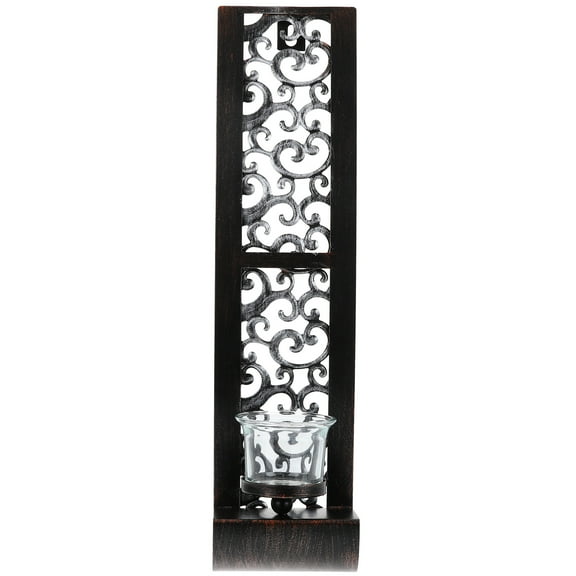 Wall Hanging Candle Holder Holders for Stick Candlesticks Black