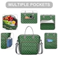 thumbnail image 2 of Green Christmas Snowflake Pattern Womens Lunch Box for Work,Insulated Large Lunch Bag for Tween and Teen,Loncheras Para Mujer,Leakproof Adult Lunch Bag for Work,Beach,Travel,Picnic,Camping, 2 of 7