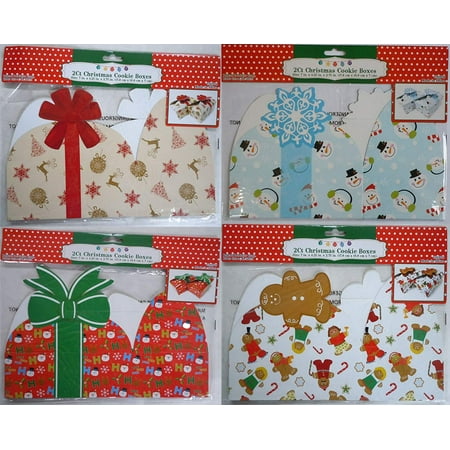 Dancing Santa Reindeer - Santa, Reindeer, Gingerbread Man and Snowman Christmas Cookie Boxes, 7