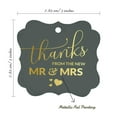 thumbnail image 7 of Inkdotpot Pack Of 50 Thanks From The New Wedding Paper Tags DIY Craft Bracket Shape Real Gold Foil Hang Tags, 7 of 7