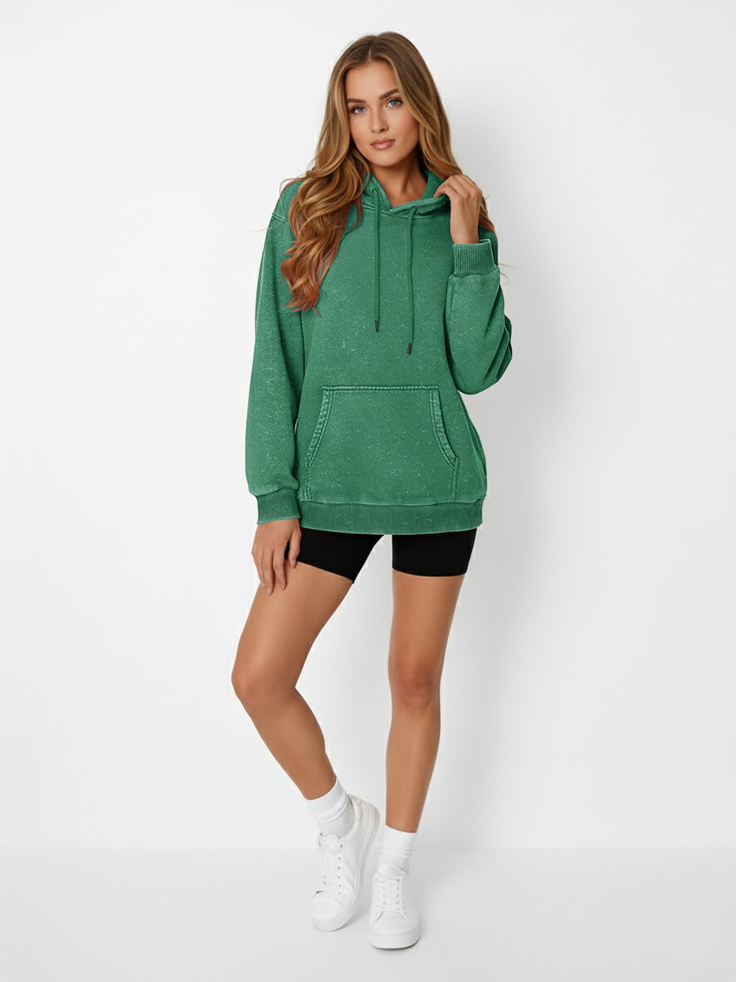 Rosvigor Vintage Hoodies for Women Acid Wash Hoodies Women Oversized Pullover Tops Streetwear Sweatshirts with hooded