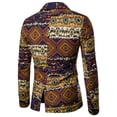thumbnail image 3 of Chaqueta de traje delgada con estampado de estilo étnico informal de moda de otoño e invierno para hombre Pompotops  oipoqjl12053, 3 of 6