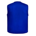 thumbnail image 6 of TOPTIE 5 Packs Supermarket Work Vest Volunteer Activity Event Waistcoat with Pockets-Blue-XL, 6 of 7