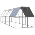 thumbnail image 1 of vidaXL Cage à Poulet Extérieure 2x8x2 m Acier Galvanisé, 1 of 4
