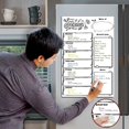 thumbnail image 3 of Magnetic Menu Board 11" * 16" Dry Erase Calendar Set With 4 Markers, Fridge Calendar Board With Weekly Meal Planner; Grocery List Kitchen Planner Mess, 3 of 4