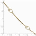 thumbnail image 3 of Leslie's Real 14kt Yellow Gold Polished With 1in ext. Anklet; 10 inch; Lobster Clasp; for Adults and Teens; for Women and Men, 3 of 3