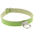 thumbnail image 1 of Mujeres niñas gótico O-Ring Collar Punk PU cuero gargantilla collar corto collar joyería arnés para el cuello GeweYeeli PS11244-05, 1 of 7