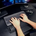 thumbnail image 2 of Compact Keyboard Wrist Rest Pad with Soft Memory Foam Support for Bluetooth Keyboards by ENHANCE - Anti-Fray Stitching , Non-Slip Base , Gaming Wrist Rest Decal - Thick 1 inch Padding, 2 of 9