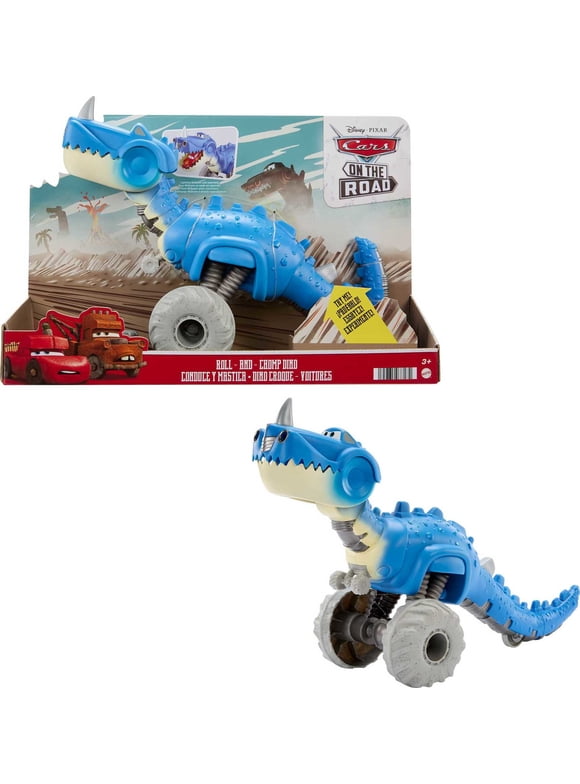 Disney and Pixar Cars On the Road Roll-and-Chomp Dino Toy Vehicle that Eats Cars