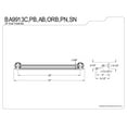 thumbnail image 2 of Kingston Brass Templeton 24" Dual Towel Bar, 2 of 2