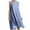 Blue, variant on Women's Summer Dresses Solid Color Lightweight Dresses Round Neck Sleeveless Dresses