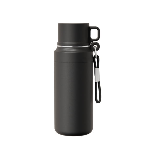 Stainless Steel Insulated Cup with Double-Wall Lid and Handle for Hot and Cold Drinks Camping Car and Office