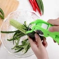 thumbnail image 4 of Multi Cutter With Peeler For Vegetable And Fruit Extra Sharp Stainless Steel , Household Multiple-Function Fruit And Vegetable Peeler, 4 of 5