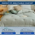 thumbnail image 4 of Ultra-Soft Washed Microfiber Duvet Insert, 78.74*90.55 Inch Great For Summer Spring Fall Enhanced Warmth For All Seasons, Lightweight Yet Insulating Comforter Core, Washable, 4 of 9