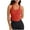 Red, variant on Bigersell Cropped Tank Tops for Women Wireless Sports Bras T-Back Workout Crop Tops with Built in Bras Comfort Soft Ribbed Padded Running Yoga Bra Athletic Tops Wire-Free Bras Green L