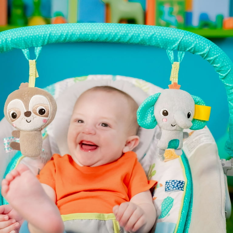 Bright Starts Jungle Vines Vibrating Bouncer Chair for