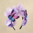 thumbnail image 5 of WCJM All Saints' Day Flower Headband for Women Butterfly Tea Fascinators Hat Halloween Costume Headpiece Flower Headband for Women Butterfly Tea Fascinators Hat Halloween Costume Headpiece, 5 of 7