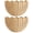 Natural2, variant on Scalloped Wall Basket Handwoven Natural Rattan Storage Organizer with Sturdy Metal Frame, Nordic Style Wicker Decor for Wall Storage