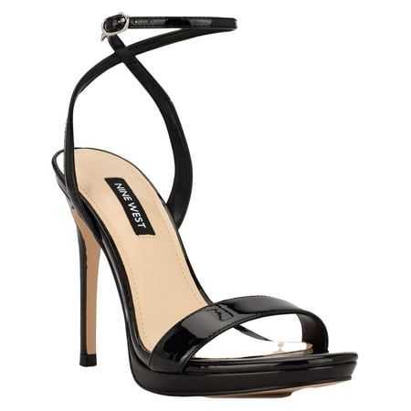 

Nine West Womens Loola Patent Open Toe Slingback Sandals