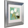 thumbnail image 2 of Trademark Fine Art "White Tulips I" Canvas Art by Color Bakery White Matte, Silver Frame, 2 of 4