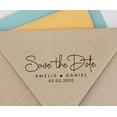 thumbnail image 4 of Printtoo Personalized Red Self Inking Wedding Stamp Custom Save The Date Rubber Stamper-68 x 30 mm, 4 of 6