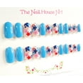 thumbnail image 2 of Forget-Me-Nots Glossy Oval Press On Nails by The Nail House NH - 24 Pieces, 2 of 2