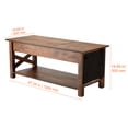 thumbnail image 4 of SKYSHALO Elevating Coffee Table, 47.5-inch Rectangular Table with Additional Storage Compartments, Lift-Up Top Design for the Living Room, in Brown, 4 of 9