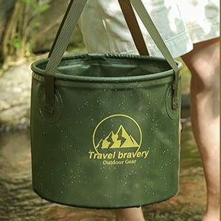 YUMQUA Collapsible Bucket 5 Gallon, Multifunctional Portable Folding Bucket  Water Container Wash Basin for Camping Fishing Hiking Traveling