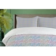 thumbnail image 4 of Ambesonne Colorful Duvet Cover Sets, Abstract Colorful Stars, 2-Queen, Purpleblue and Multicolor, 4 of 7
