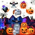 thumbnail image 4 of 8FT Halloween Inflatables Outdoor Decoration, White Ghost, Pump8FT Halloween Inflatables Outdoor Decoration, Pumpkin, Blow up Yard Decoration with LED Lighkin, Blow up Yard Decoration with LED Lights, 4 of 8