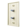 thumbnail image 4 of Skywalker Single Gang Wall Plate with (2) 3.0GHz F-81 Jacks (Almond), 4 of 5