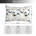 thumbnail image 2 of Fotbe Cute Whale Funda de Almohada Decorativa Estilo Occidental, Lujo en Algodón, Fundas para Almohadas King, Cojín Estampado para Decoración del Hogar-20"x30", 2 of 6