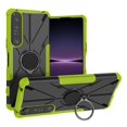 thumbnail image 1 of Estuche de armadura de estilo mecánico de alta calidad con soporte para anillo para Sony Xperia 1 Iv: colores intensos, fuerte fuerza magnética, resistente a los arañazos, antideslizante, 1 of 4