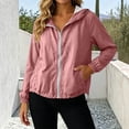 thumbnail image 7 of breaise Womens Sun Protection Jacket Lightweight Zipper Hooded Coat Active Outdoor Windbreaker Jackets, 7 of 7
