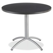 Iceberg CafeWorks 36 Round Top - 1.13 Table Top Thickness x 36 Table Top Diameter - 30 Height - Graphite