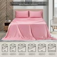 thumbnail image 6 of MyOwn Full Size Sheet Set - Cotton Rich Bedding Sets Full, 4 Piece Deep Pocket Full Bed Sheets - Ultra Soft, Wrinkle Resistant, Quick Dry, Easy Care Full Sheets - Rose, 6 of 6