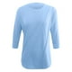 thumbnail image 4 of Sudadera con capucha para mujer,Camiseta de mujer con cuello redondo y manga 3/4, corte holgado e informal, tela de imitación de rejilla, cómoda para uso doméstico y diario, sopatenor, 4 of 8