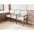 thumbnail image 5 of Pemberly Row Waiting Reception 3 Seat Tandem Seating Wood Frame in Gray, 5 of 5